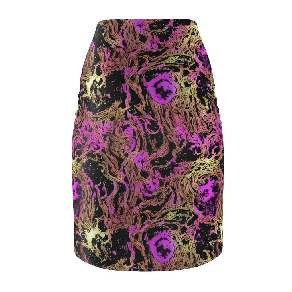 Electric Afterlife on Pencil Skirt — Back