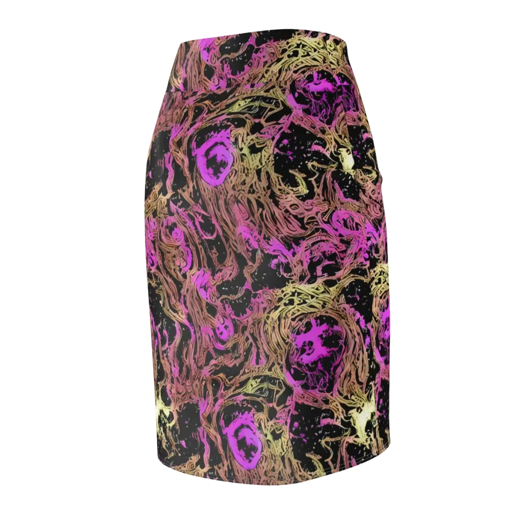 Electric Afterlife on Pencil Skirt — Back Side
