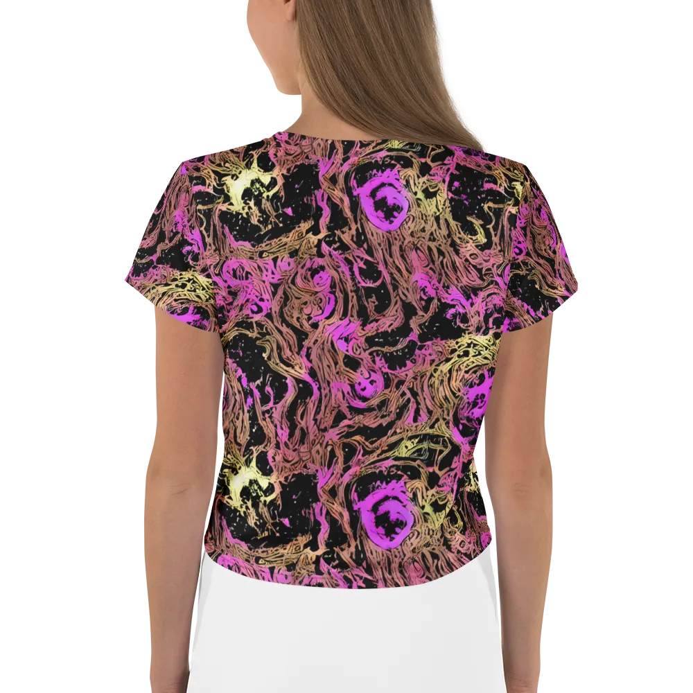 Electric Afterlife on Crop Tee — Back