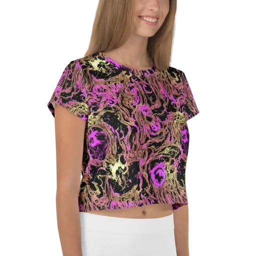 Electric Afterlife on a Crop Tee