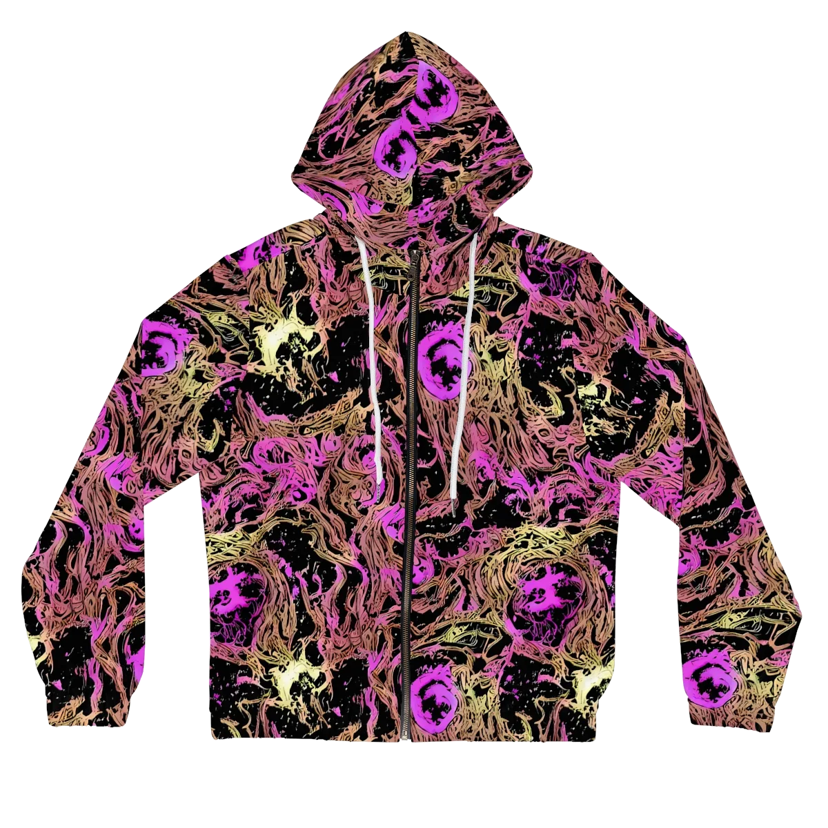 Electric Afterlife on Women's Full-Zip Hoodie — Front