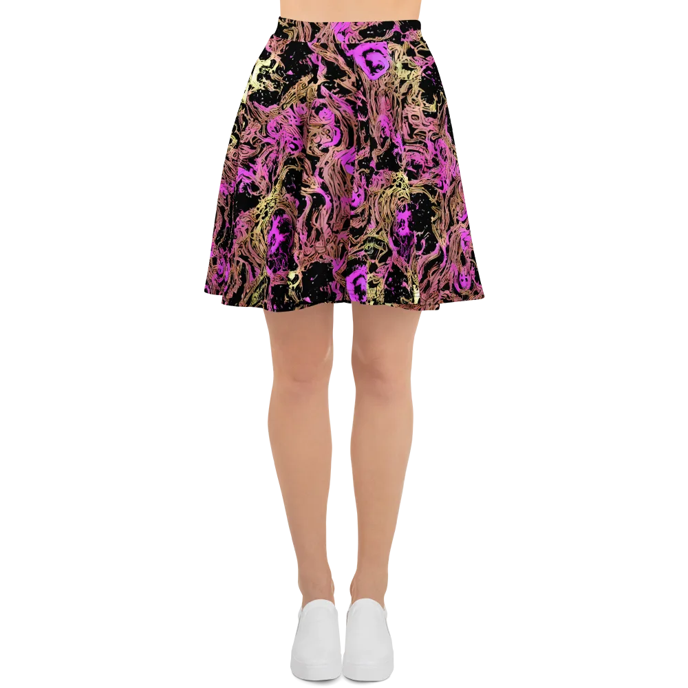 Electric Afterlife on Skater Skirt — Front