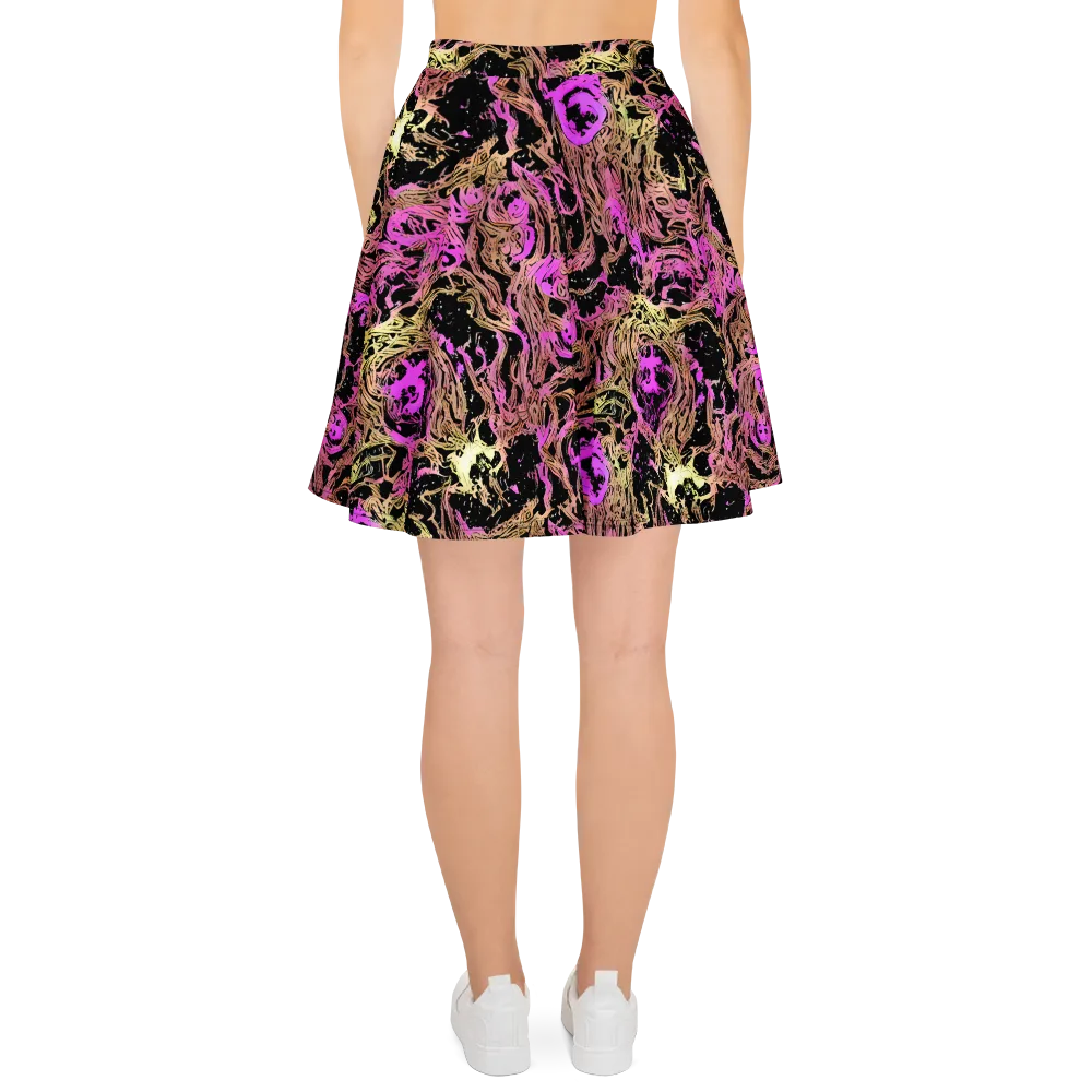 Electric Afterlife on Skater Skirt — Back