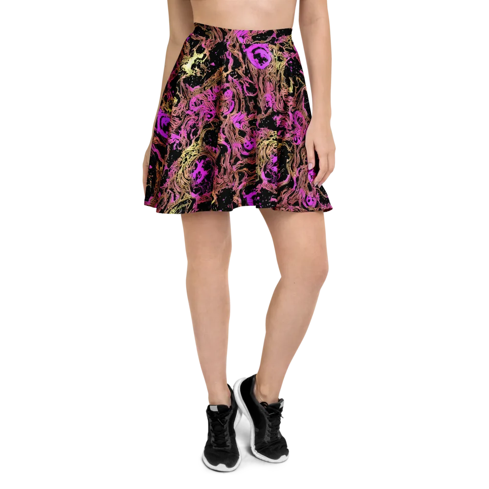 Electric Afterlife on Skater Skirt — Front