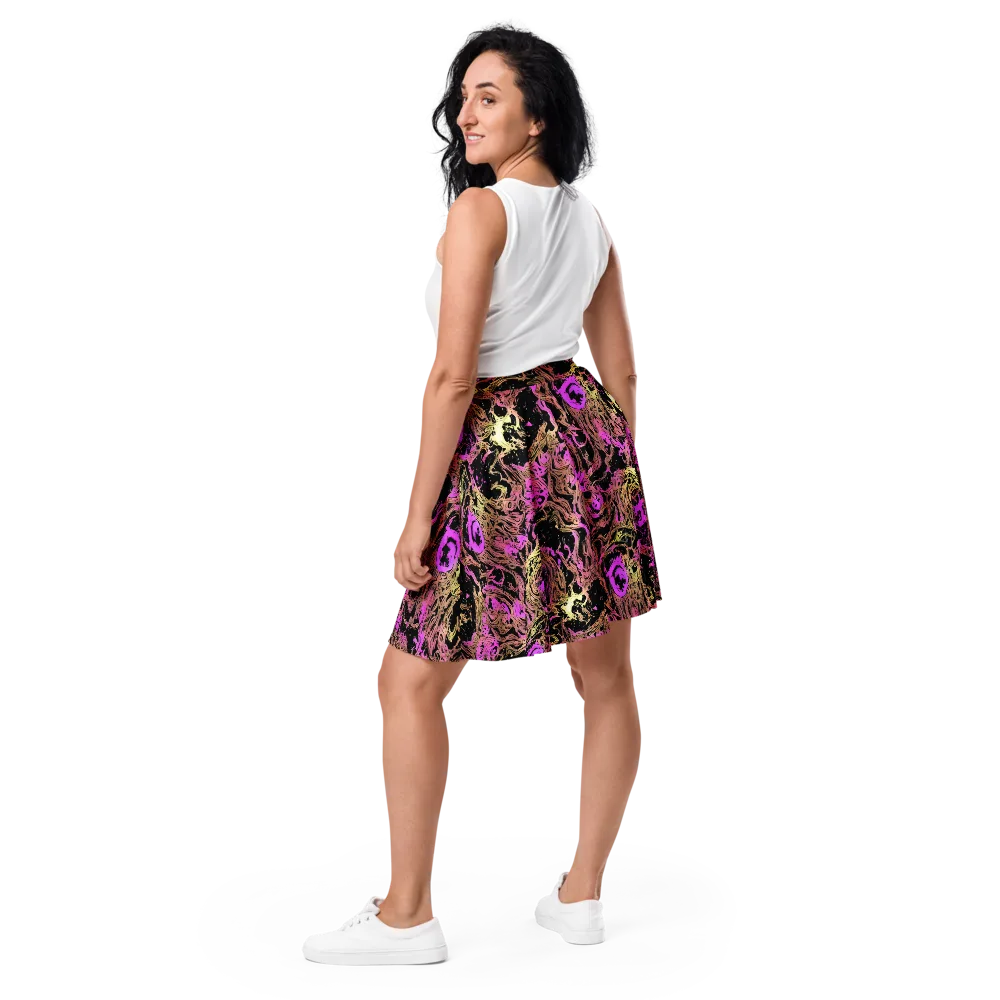 Electric Afterlife on Skater Skirt — Back