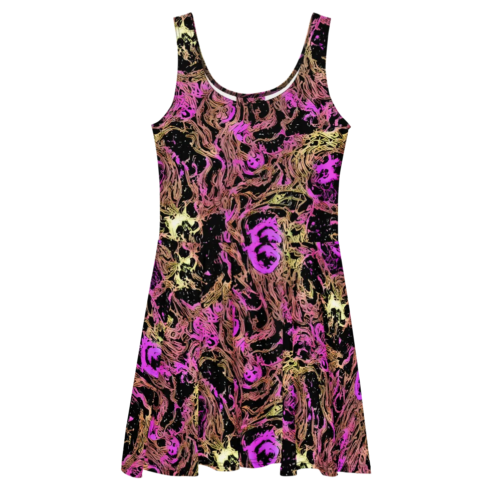 Electric Afterlife on Skater Dress — Front