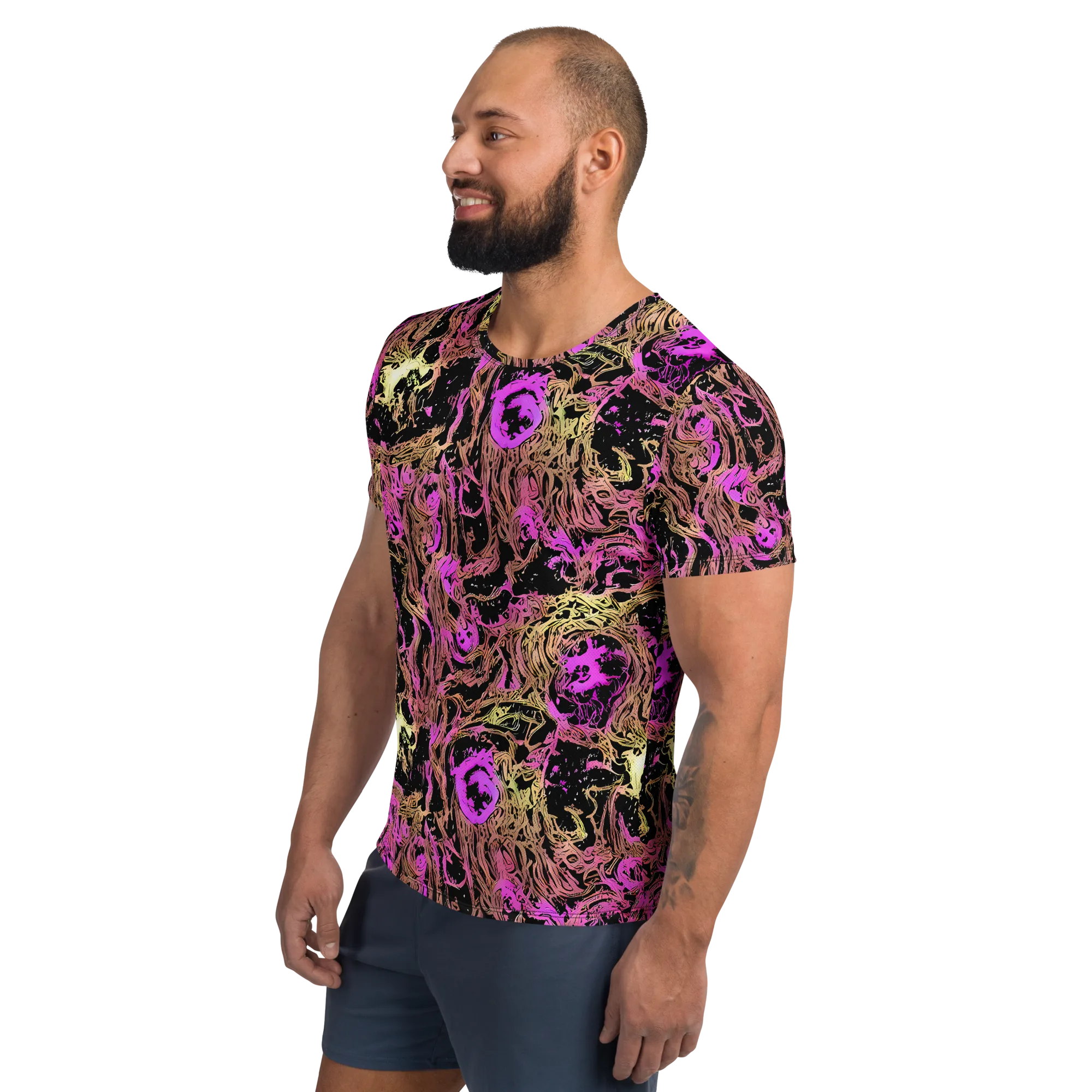 Electric Afterlife on Men's Athletic T-Shirt — Left