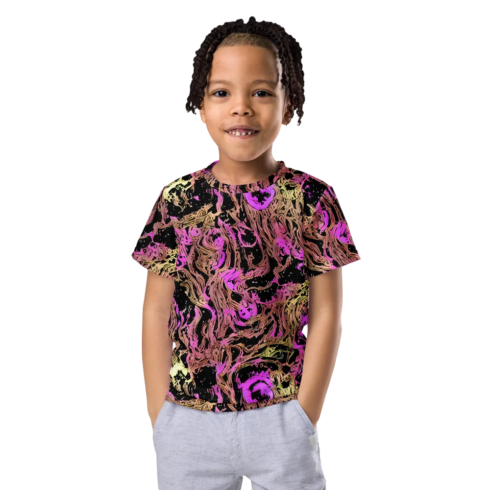 Electric Afterlife on Kids Crew Neck T-Shirt — Front