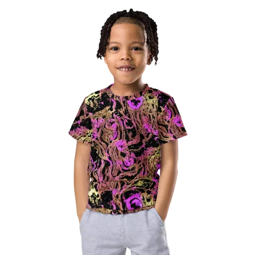 Electric Afterlife on a Kids Crew Neck T-Shirt