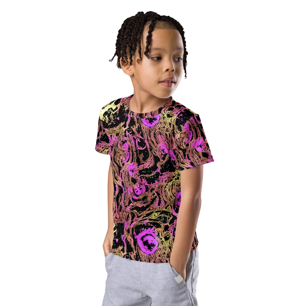 Electric Afterlife on Kids Crew Neck T-Shirt — Left Front