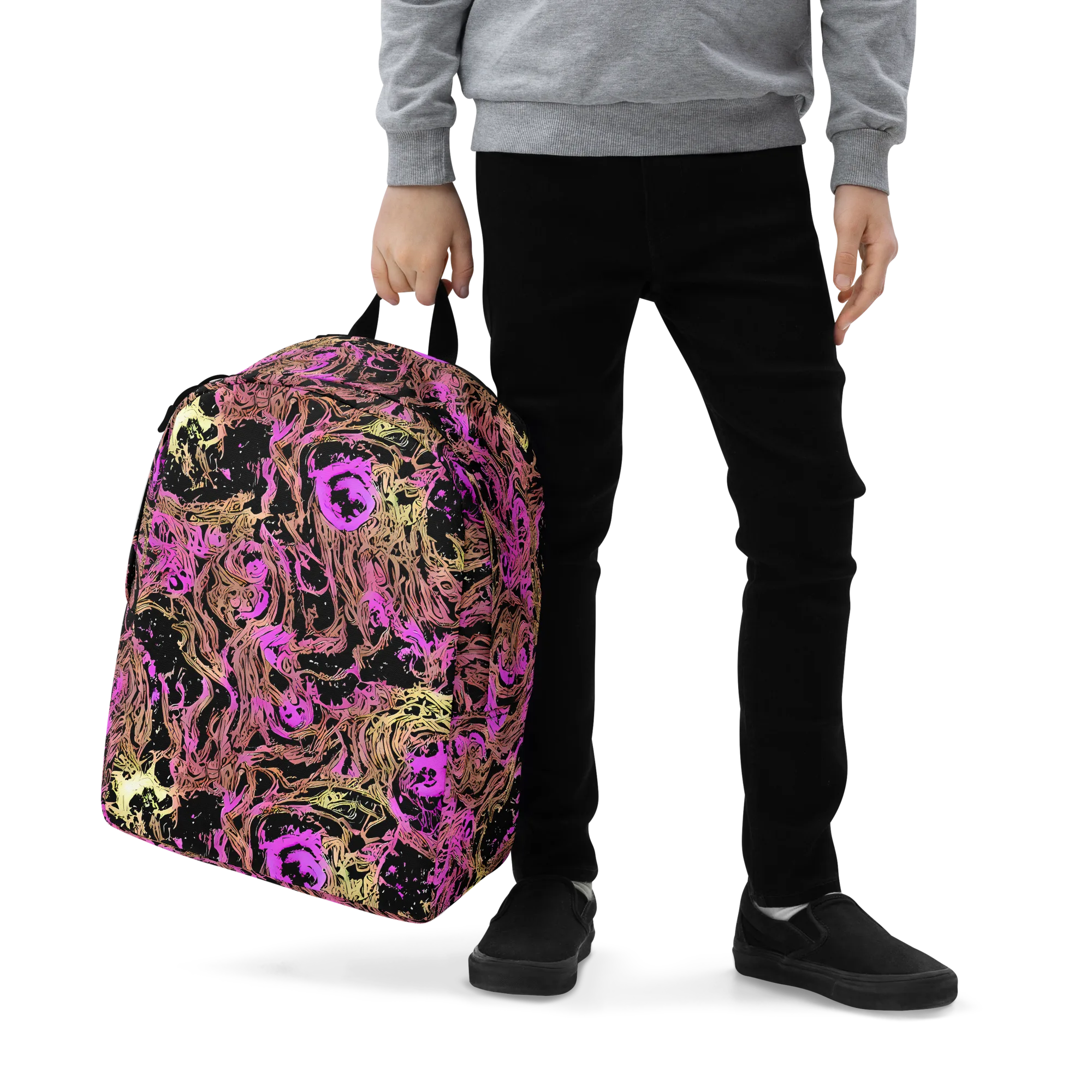 Electric Afterlife on Minimalist Backpack — Zoomed-in