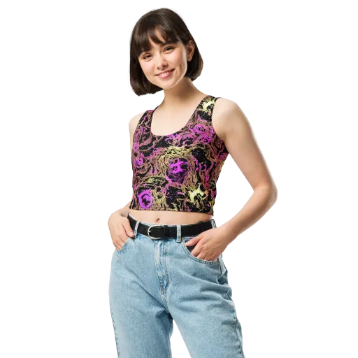 Electric Afterlife on a Crop Top