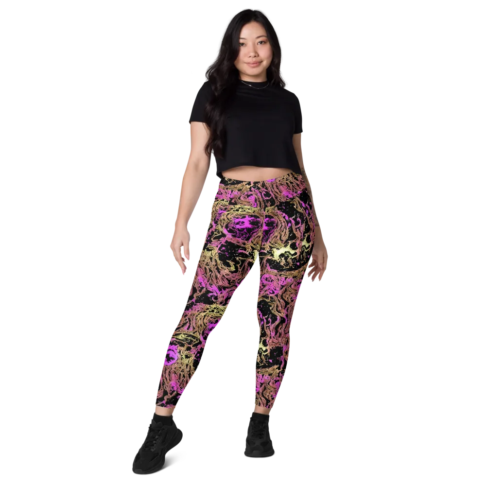 Electric Afterlife on Leggings with Pockets — Front