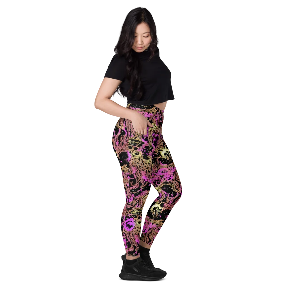 Electric Afterlife on Leggings with Pockets — Right