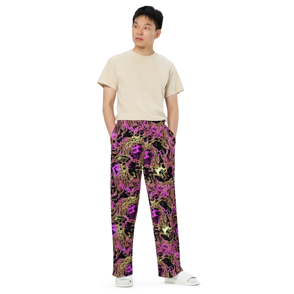 Electric Afterlife on Wide-Leg Pants — Front