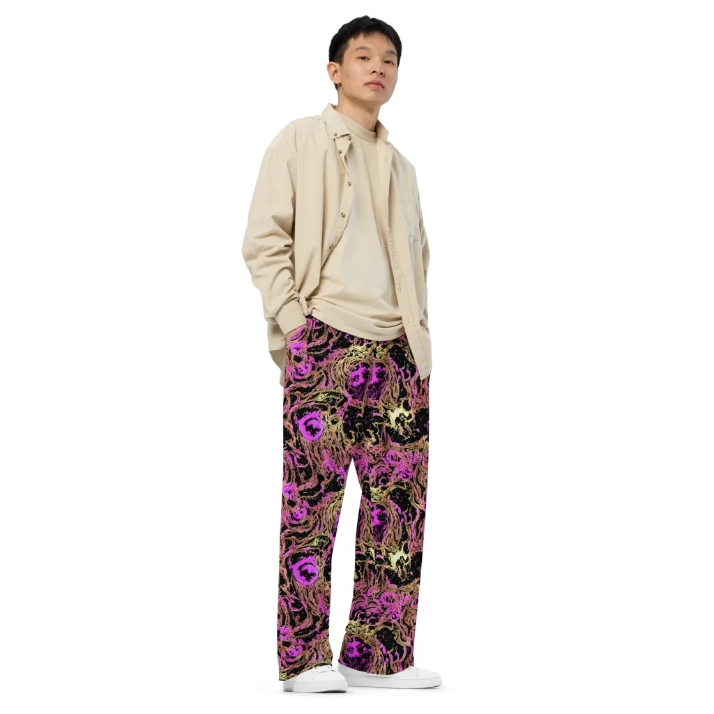 Electric Afterlife on Wide-Leg Pants — Right Front