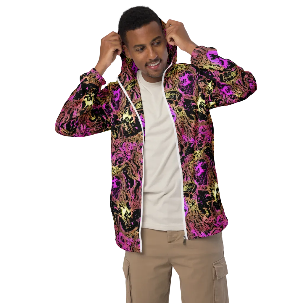 Electric Afterlife on Men's Windbreaker — Front