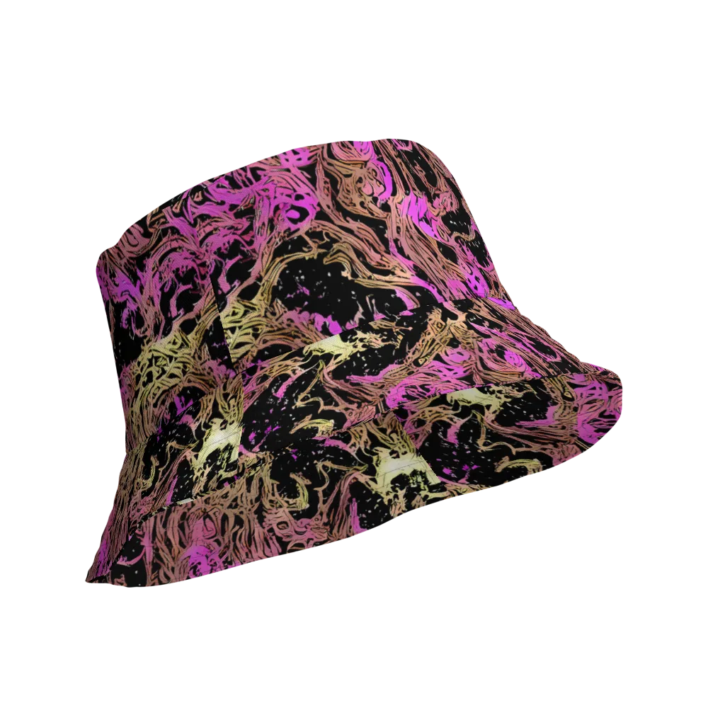 Electric Afterlife on Reversible Bucket Hat — Product details Outside