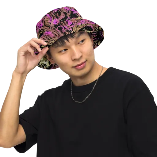 Electric Afterlife on a Reversible Bucket Hat