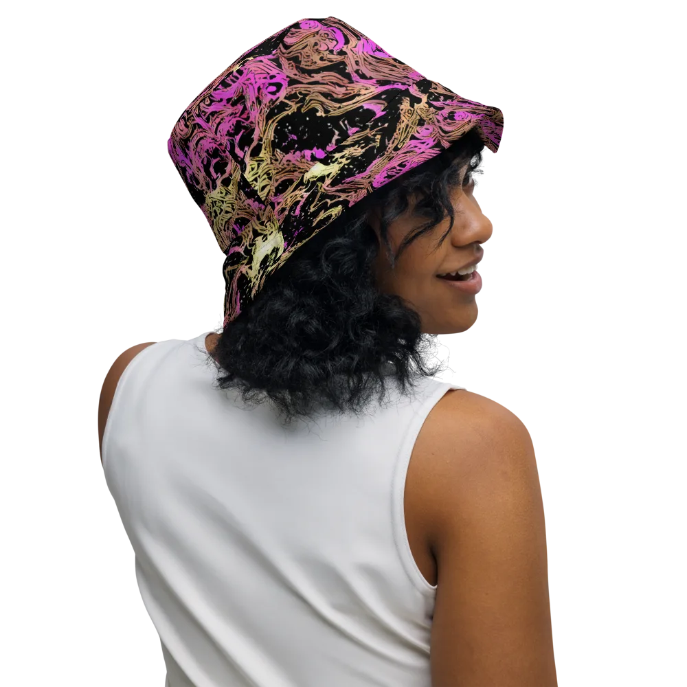 Electric Afterlife on Reversible Bucket Hat — Right Outside