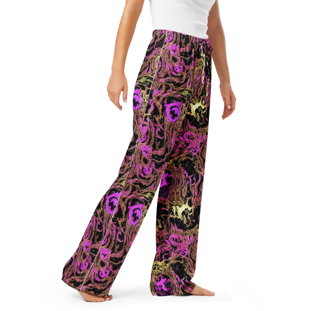 Electric Afterlife on Women's Pajama Pants — Right Front