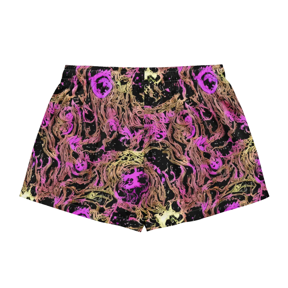 Electric Afterlife on Women's Pajama Shorts — Back