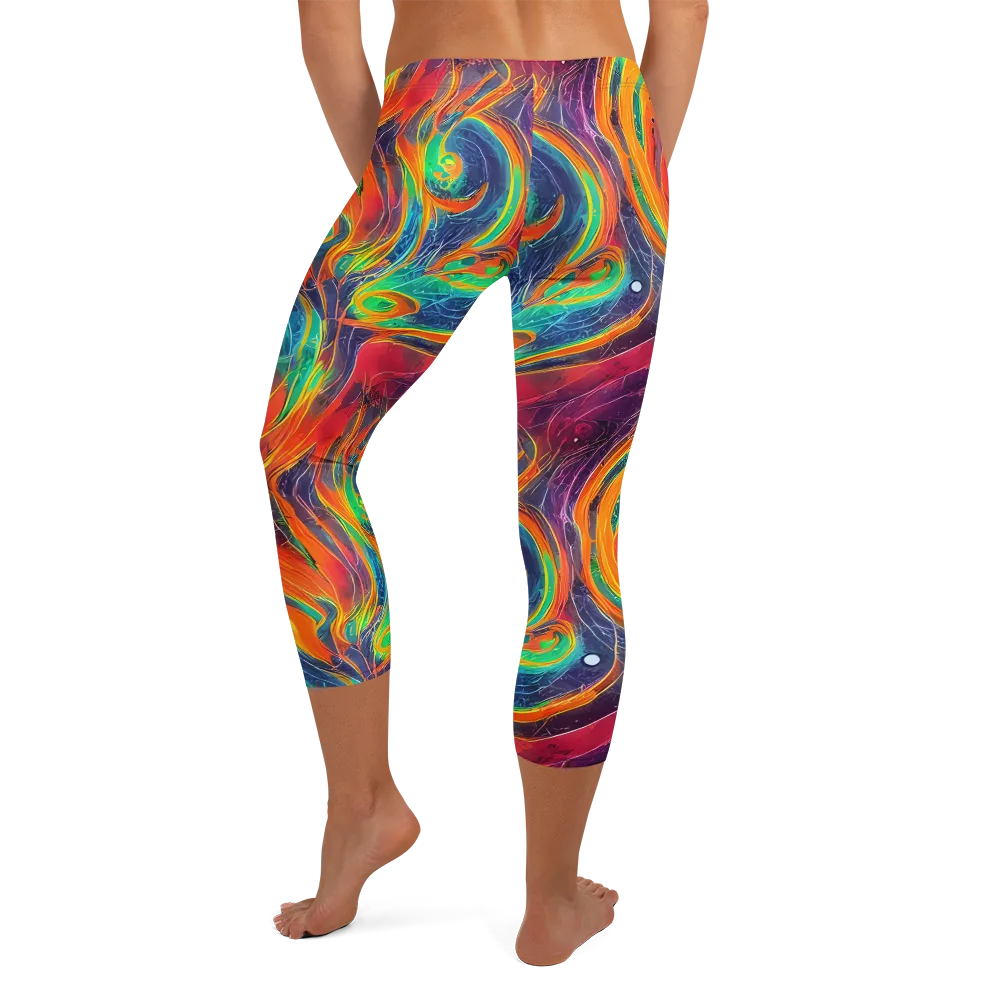 Aurora Torrent on Capri Leggings — Back