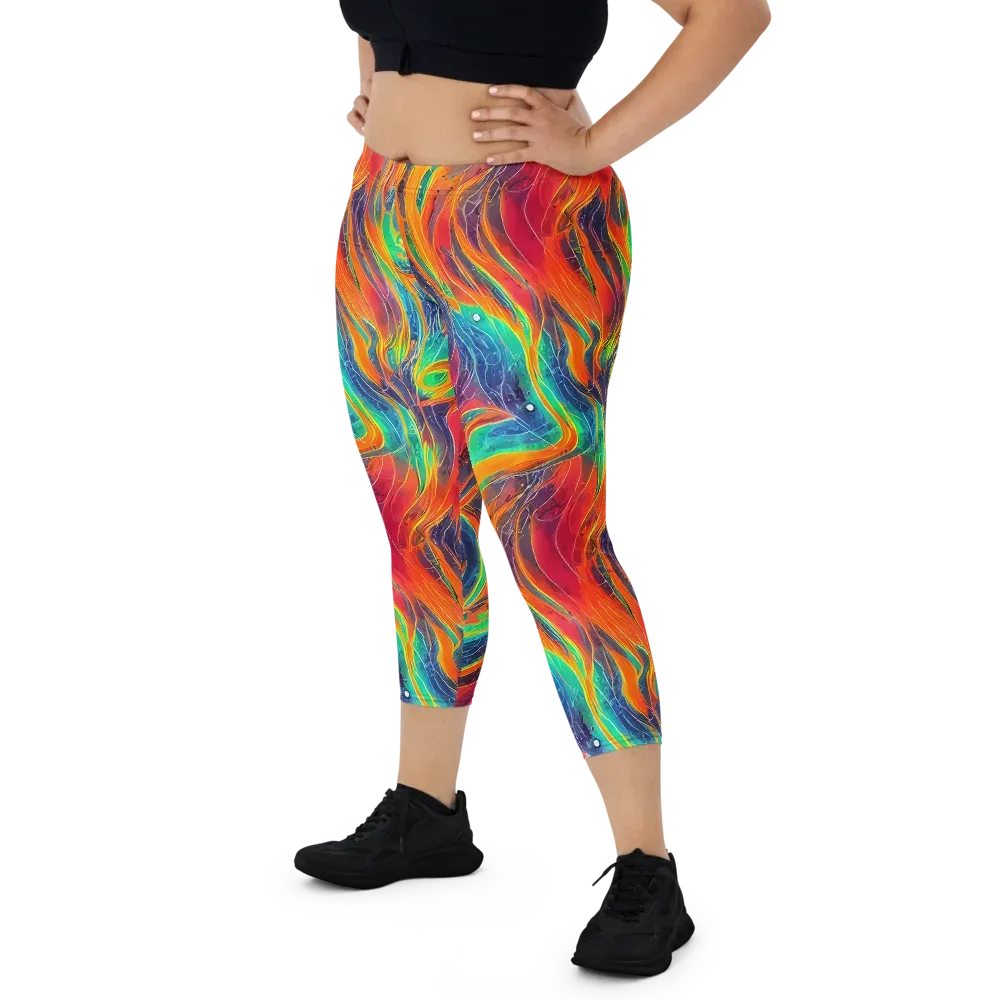Aurora Torrent on Capri Leggings — Front