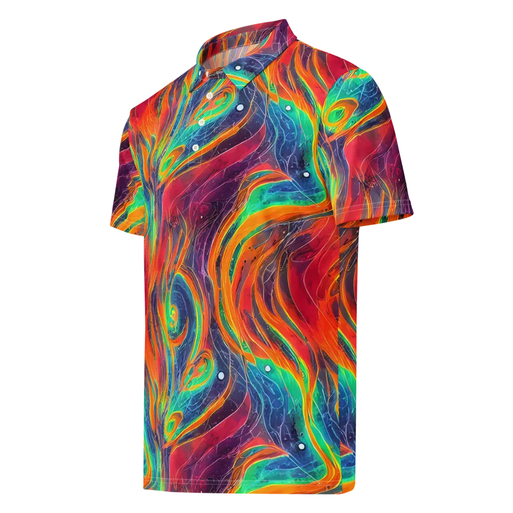 Aurora Torrent on Men's Slim Fit Polo Shirt — Left Front