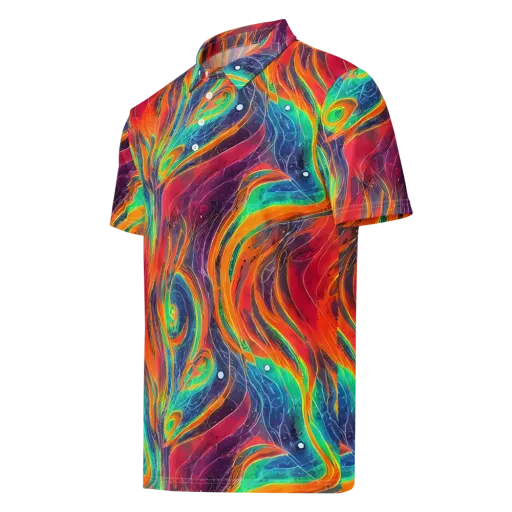Aurora Torrent on a Men's Slim Fit Polo Shirt