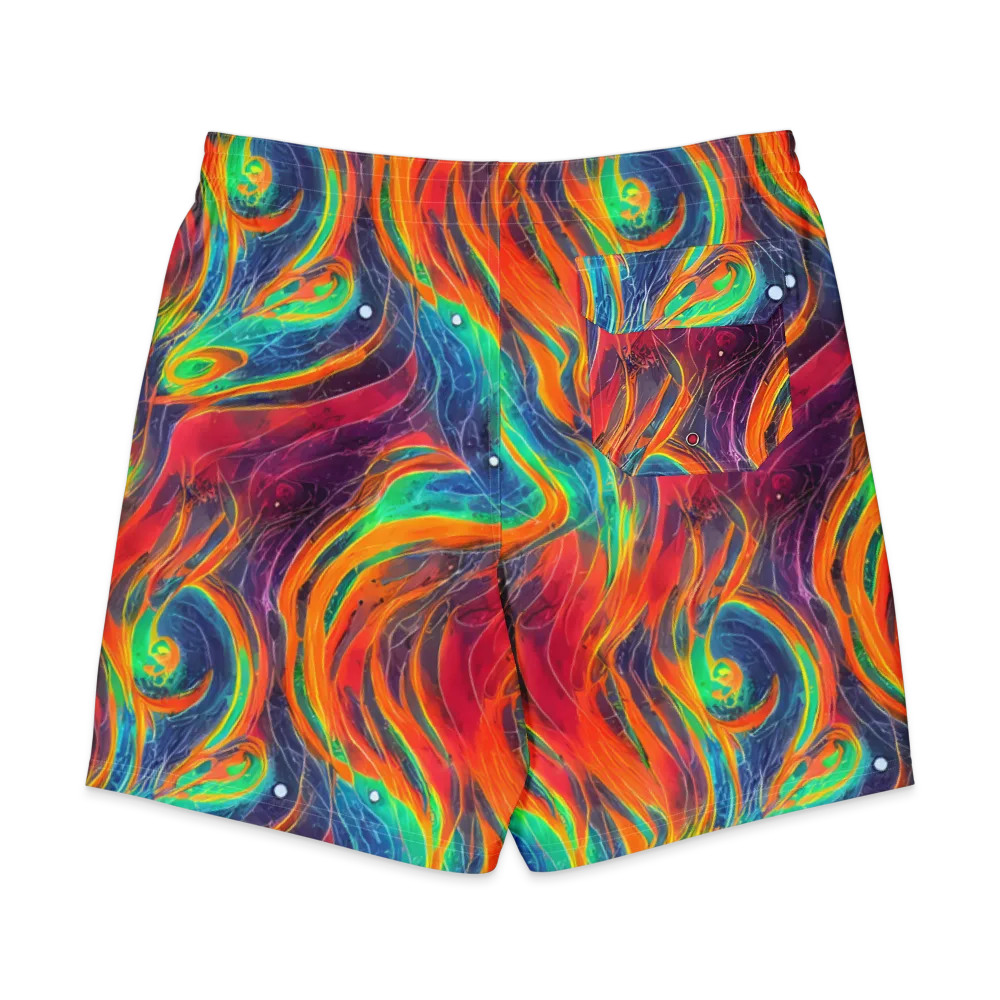 Aurora Torrent on Men's Board Shorts — Back