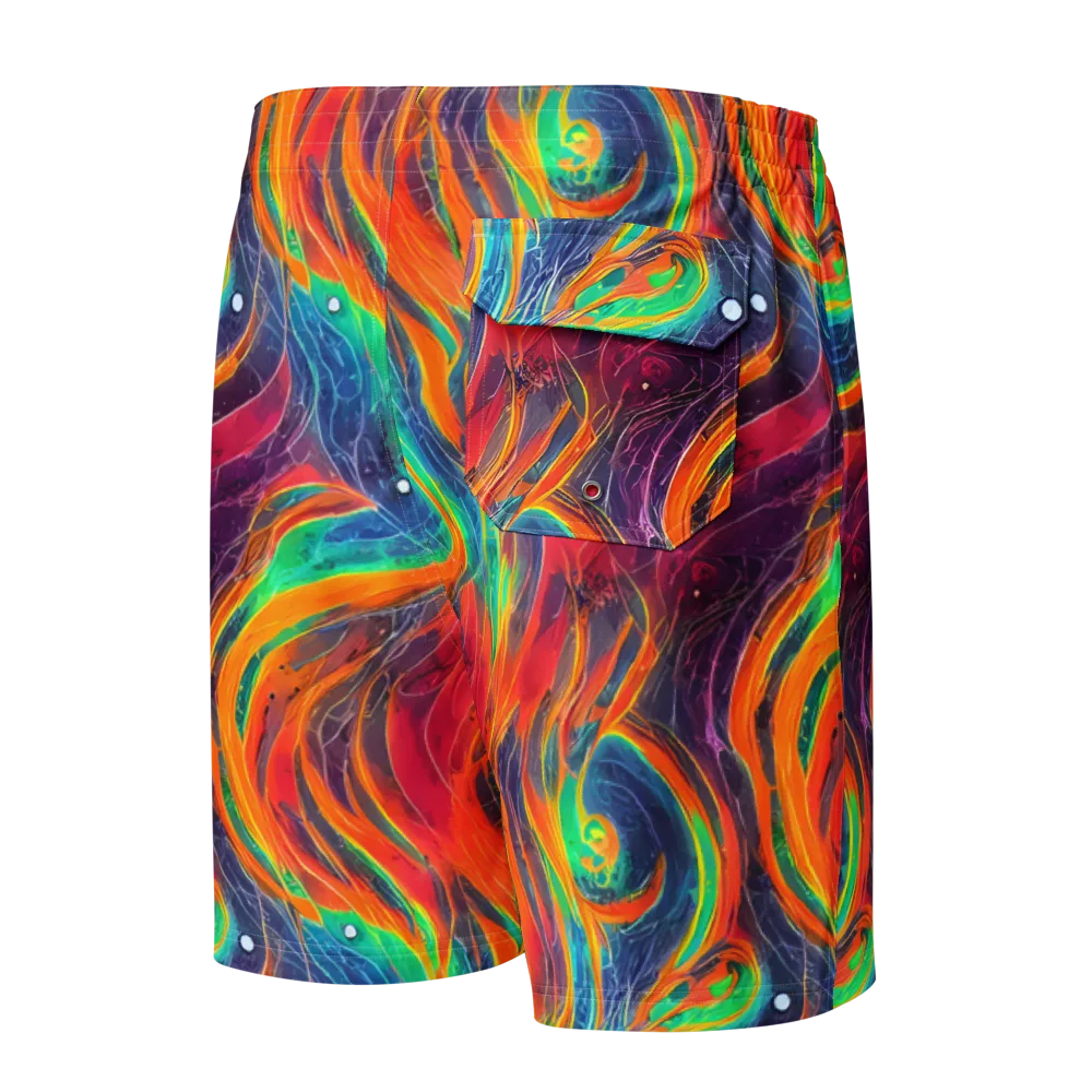 Aurora Torrent on Men's Board Shorts — Back