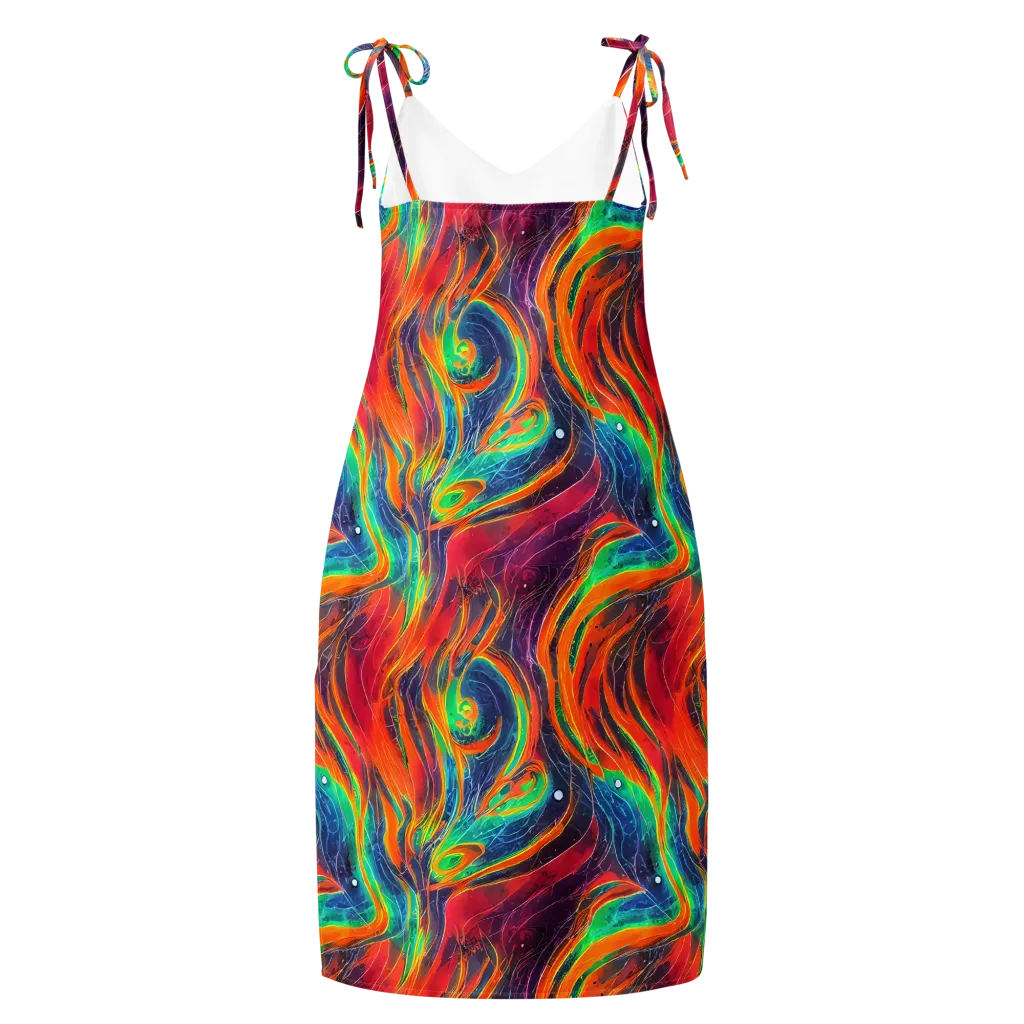 Aurora Torrent on Slip Dress — Back