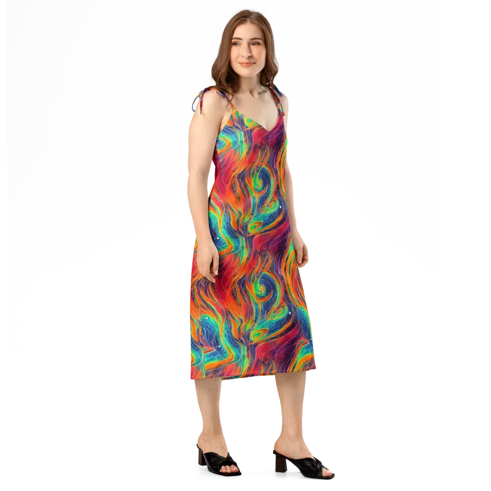 Aurora Torrent on Slip Dress — Right Front