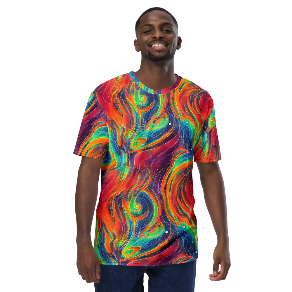Aurora Torrent on Men's Crew Neck T-Shirt — Front