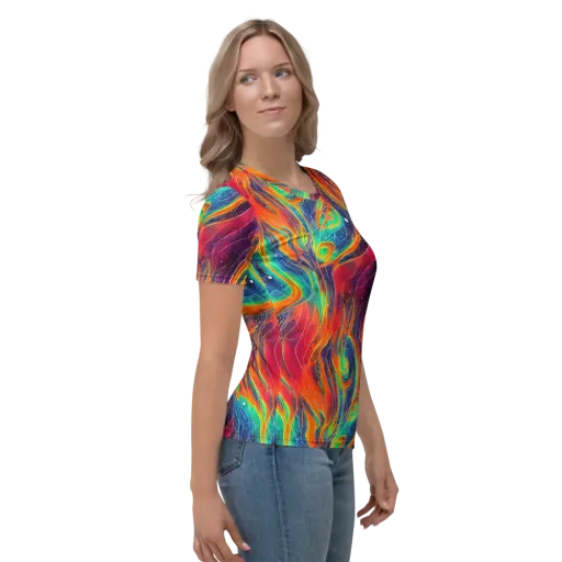 Aurora Torrent on a Women's Crew Neck T-Shirt