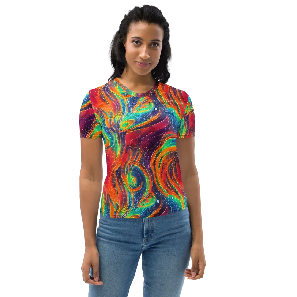 Aurora Torrent on Women's Crew Neck T-Shirt — Front