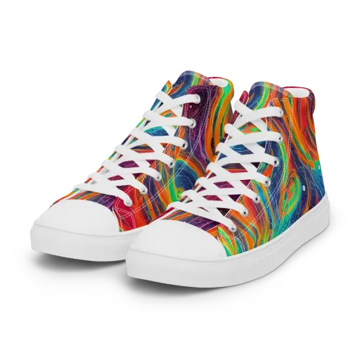 Aurora Torrent on a Women's High Top Canvas Shoes