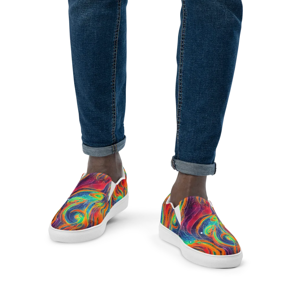 Aurora Torrent on Men's Slip-On Canvas Shoes — Front