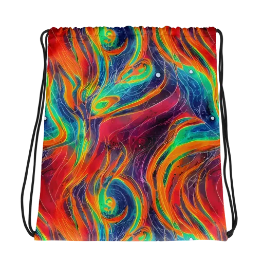 Aurora Torrent on a Drawstring Bag
