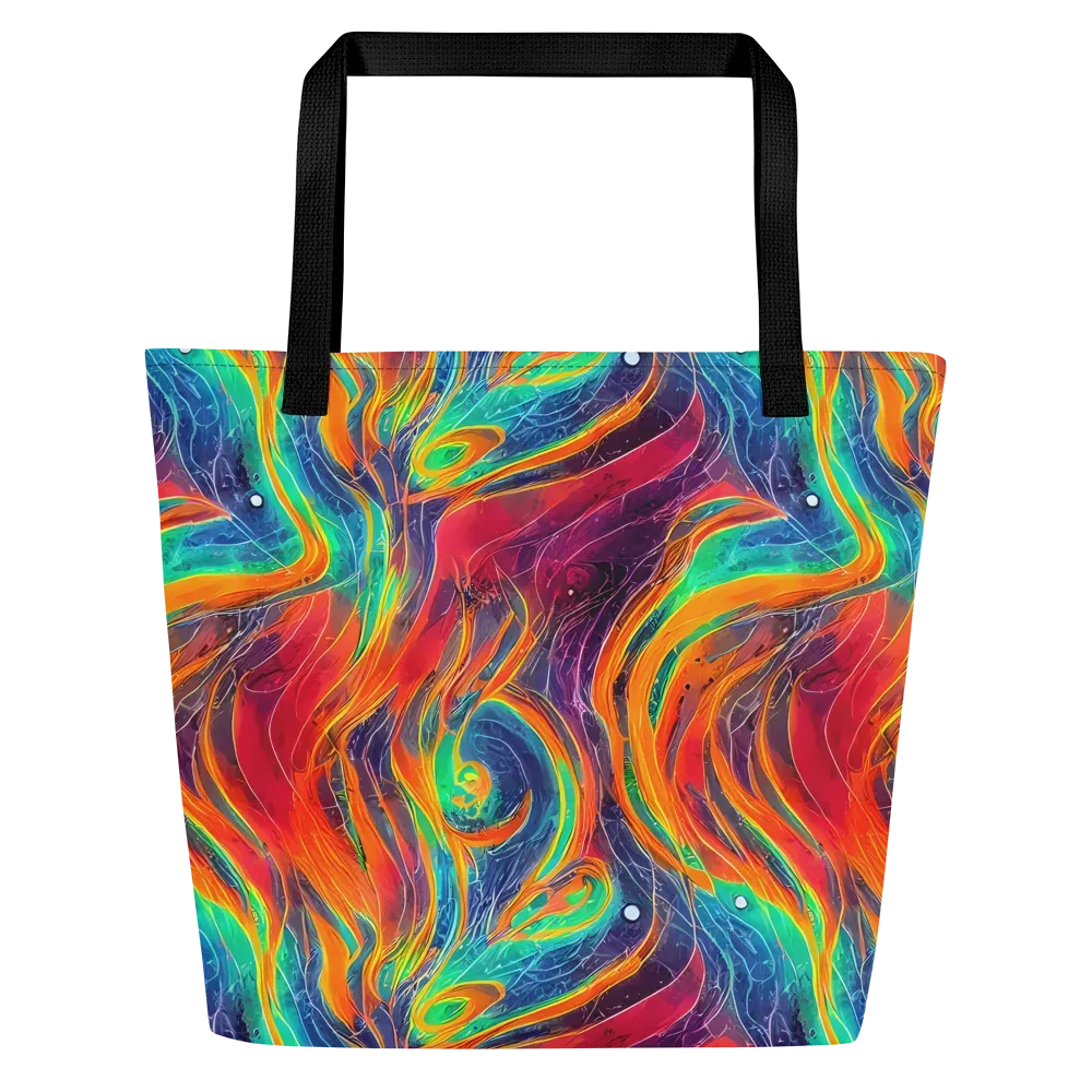 Aurora Torrent on Large Tote Bag W/ Pocket — Front