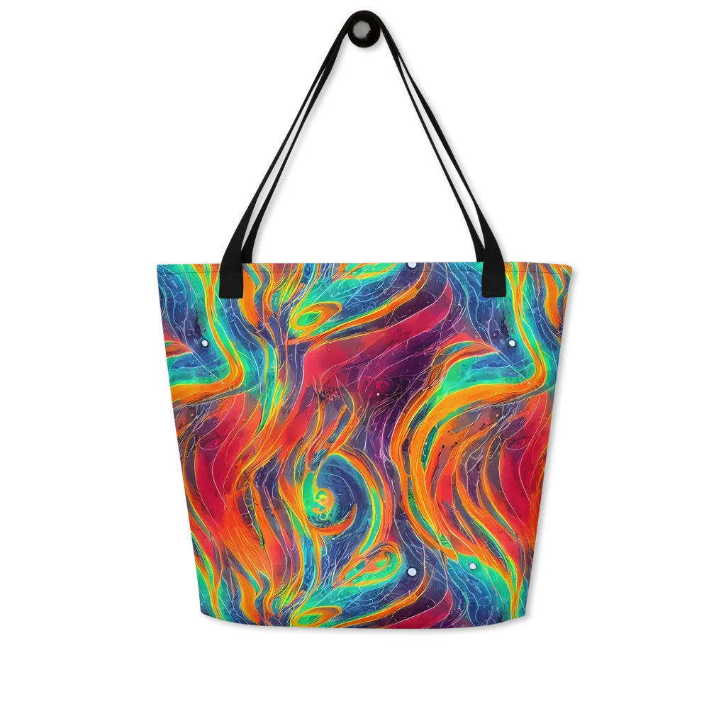 Aurora Torrent on Large Tote Bag W/ Pocket — Front