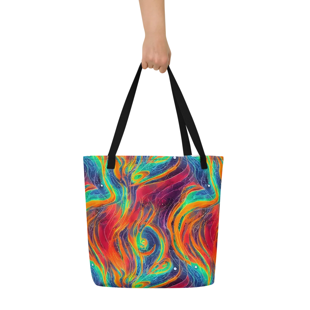Aurora Torrent on Large Tote Bag W/ Pocket — Front