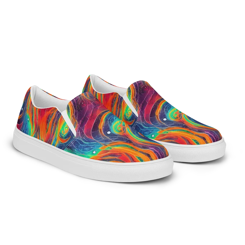 Aurora Torrent on Women's Slip-On Canvas Shoes — Right Front