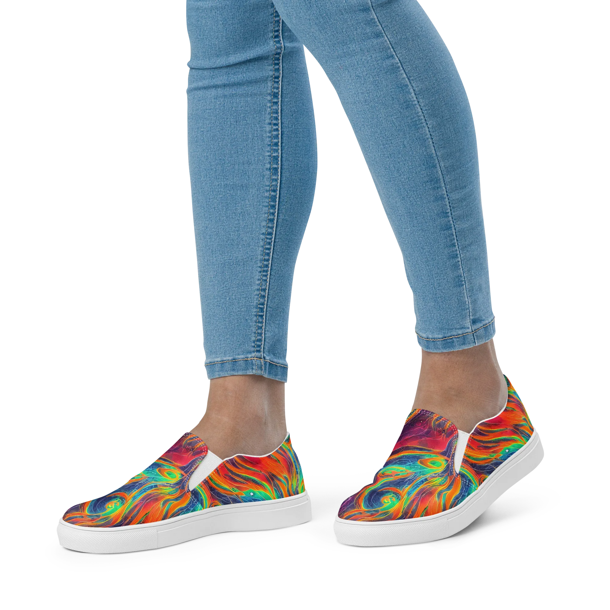 Aurora Torrent on Women's Slip-On Canvas Shoes — Front