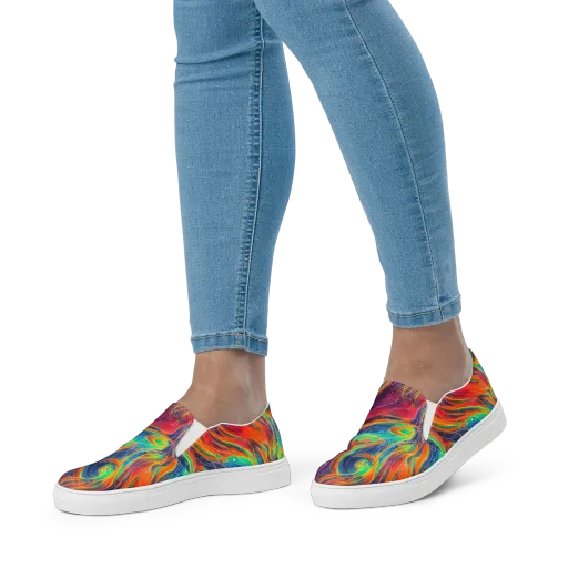 Aurora Torrent on a Women's Slip-On Canvas Shoes