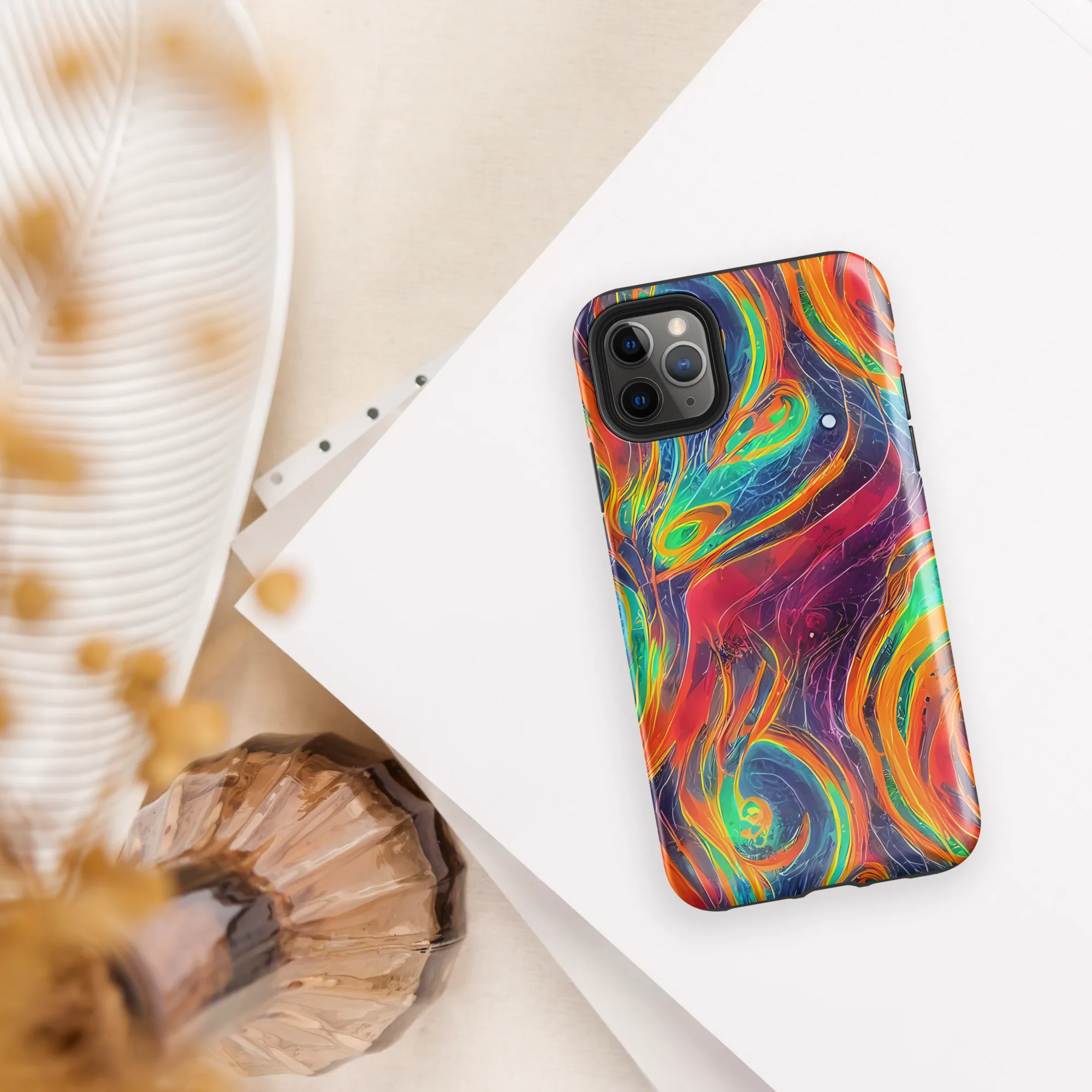 Aurora Torrent on Tough Case for iPhone® — Front