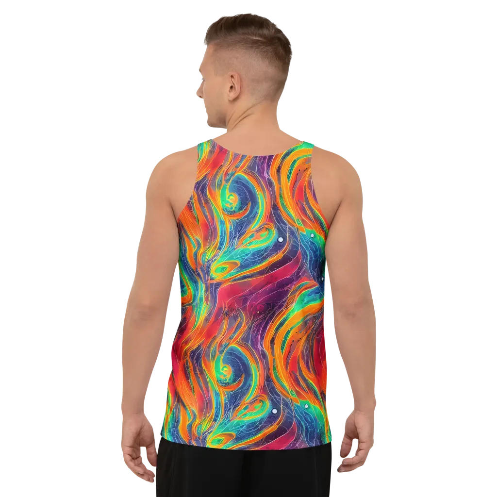 Aurora Torrent on Men's Tank Top — Back