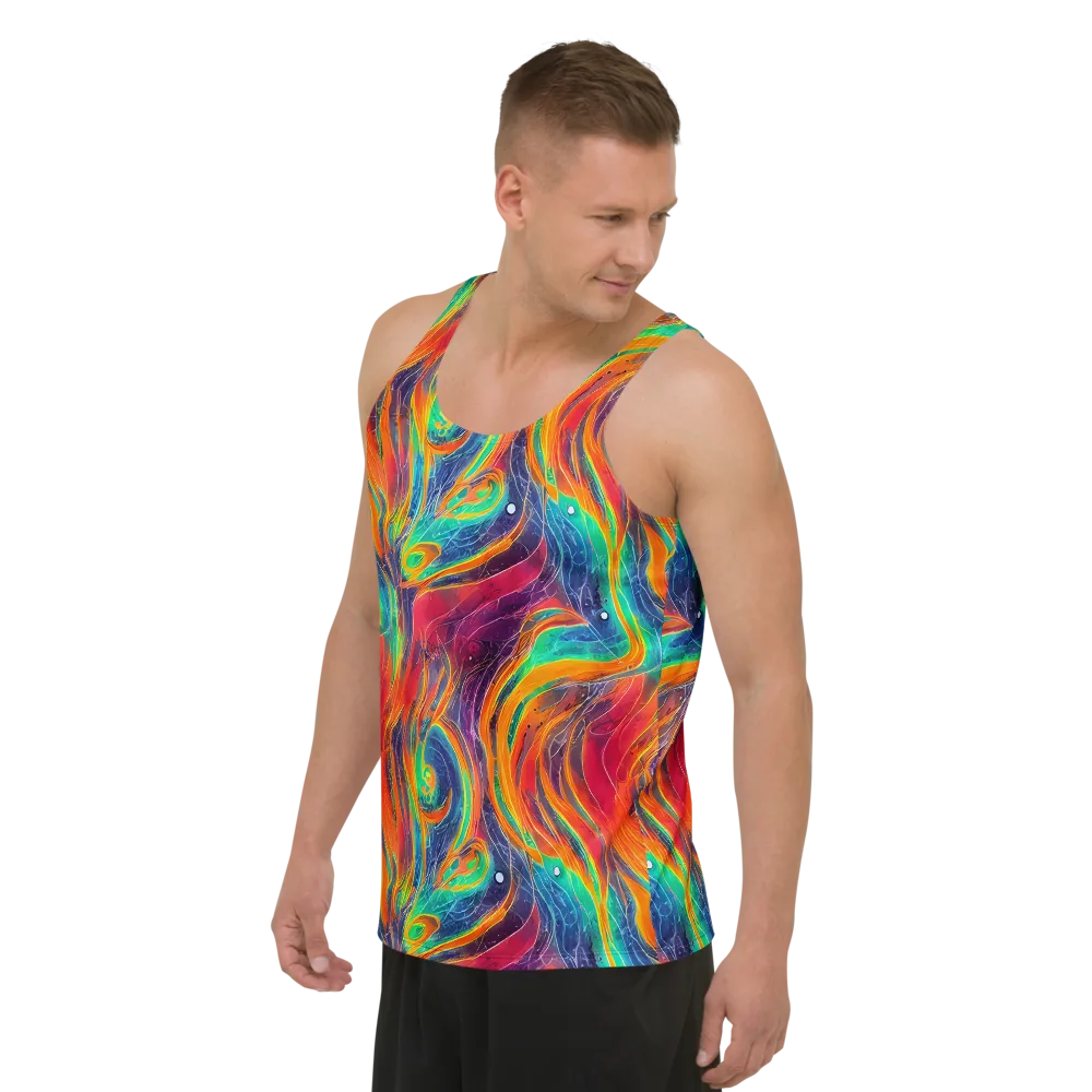 Aurora Torrent on Men's Tank Top — Left Front