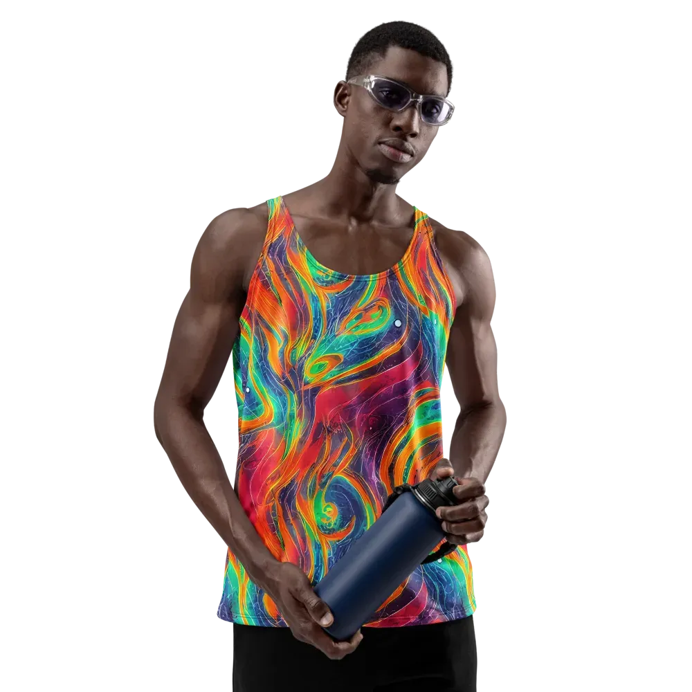 Aurora Torrent on Men's Tank Top — Front